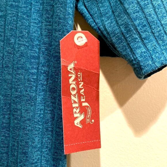 NWT Arizona Jeans Teal Dress w/ Chest Cut-Out Women's Size: L - Picture 4 of 6